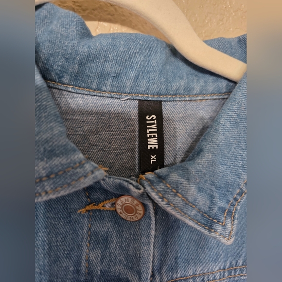 STYLEWE Casual Distressing Cloak Denim Coat - Picture 4 of 9